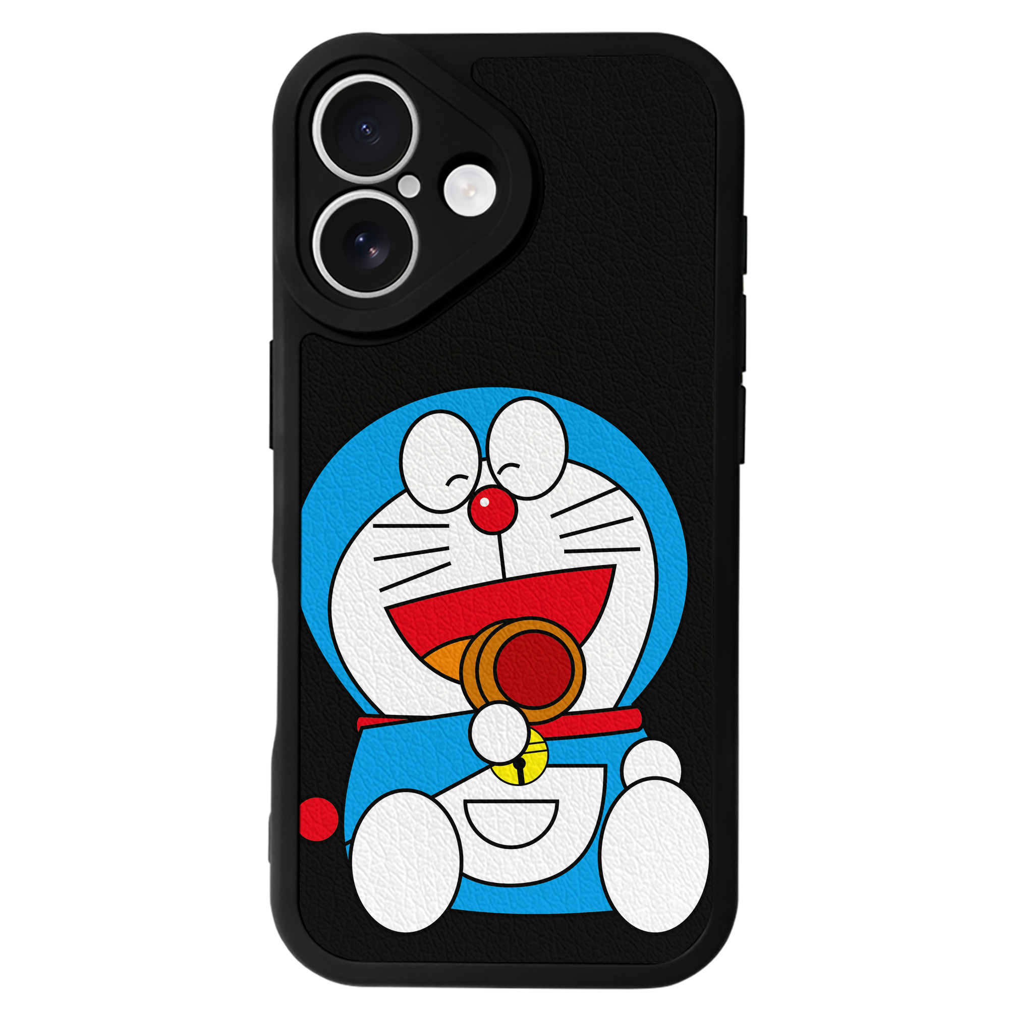 （画像用） ドラえもん Doraemon 【iPhone 16シリーズ対応】シリコンスマホケース（レザー調） 材質：シリコン